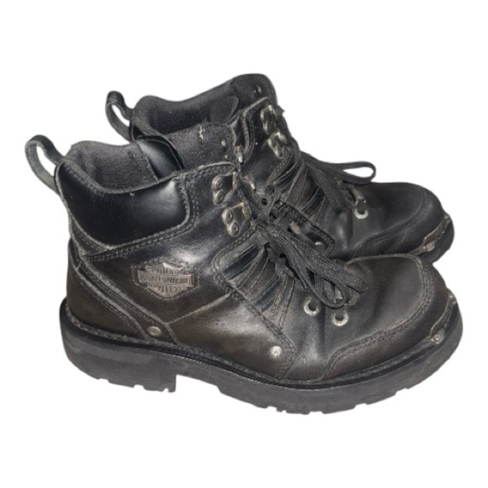 Harley-Davidson Dark Leather Ankle Boots size 8/9